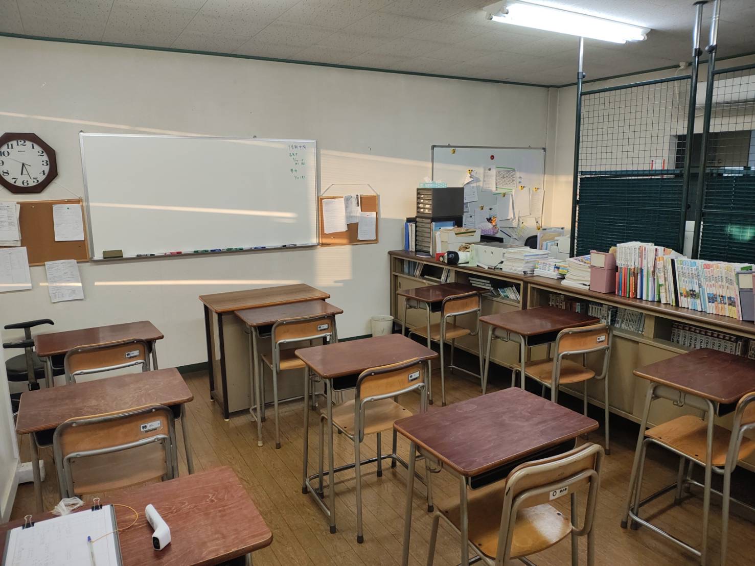 黒井村校の集団授業の教室